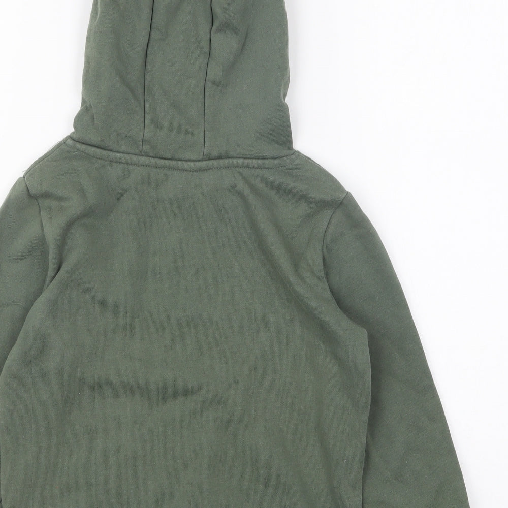 Dunnes Stores Boys Green Cotton Pullover Hoodie Size 4-5 Years Pullover