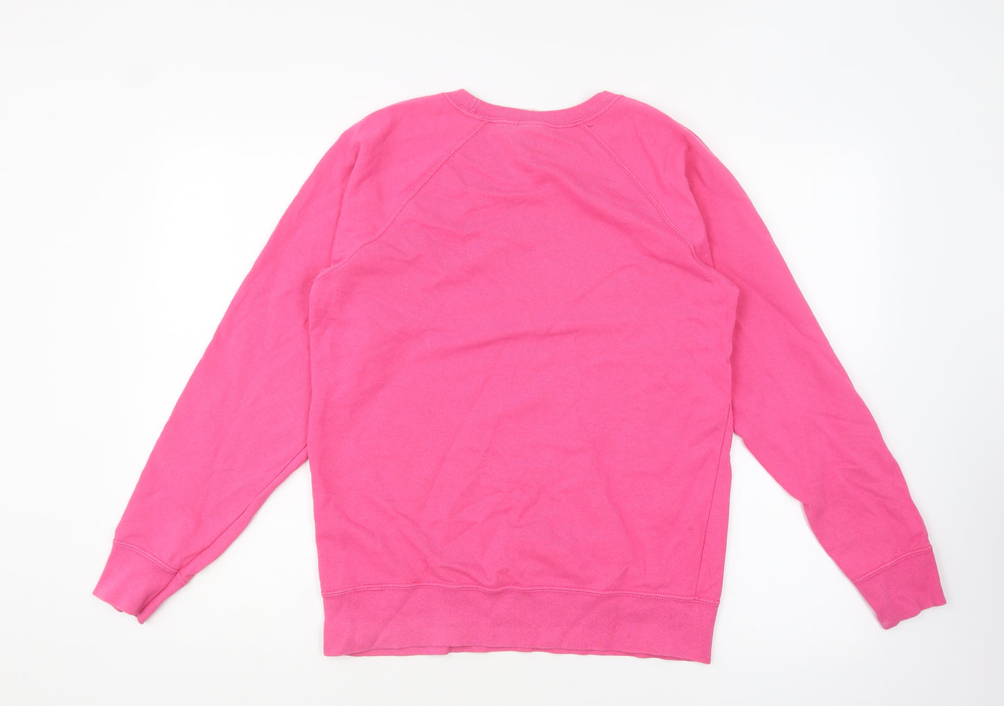 Fruit of the Loom Womens Pink Cotton Pullover Sweatshirt Size M Pullover