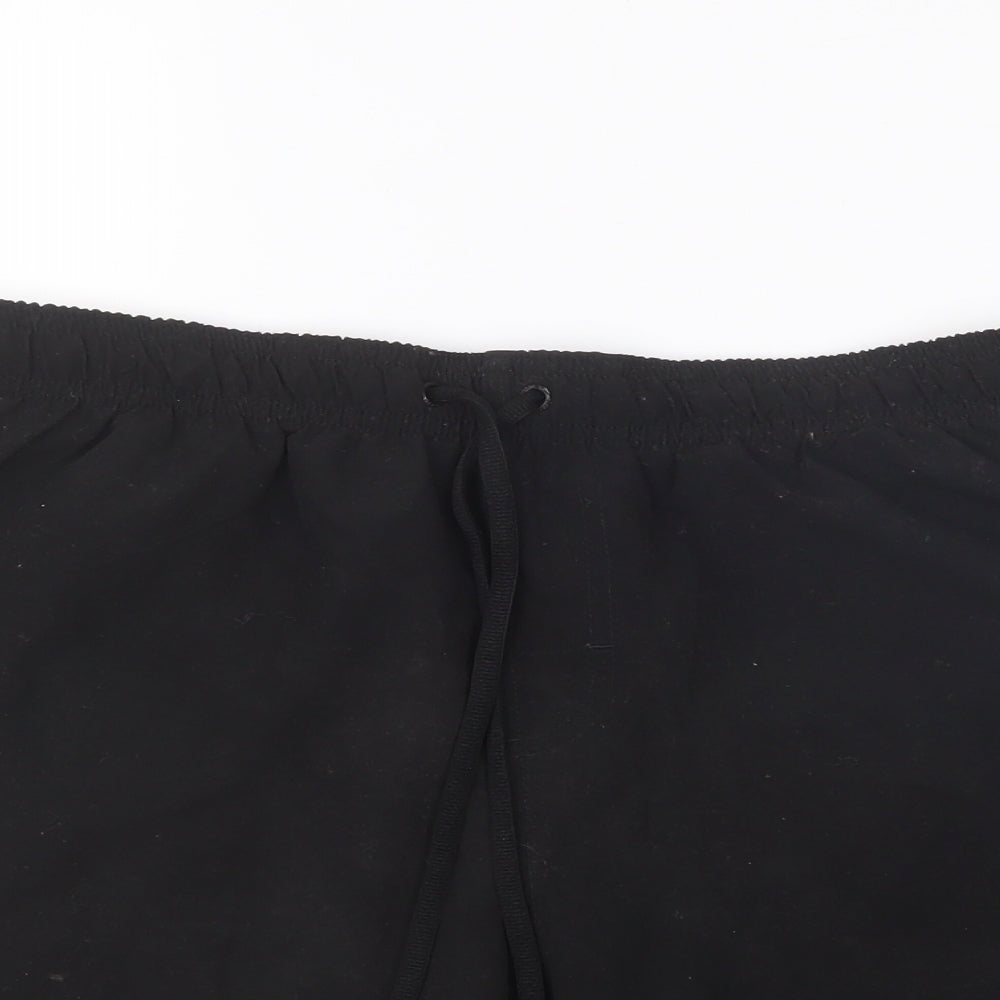 Speedo Mens Black Polyester Sweat Shorts Size L L7 in Regular Drawstring - Swim Shorts