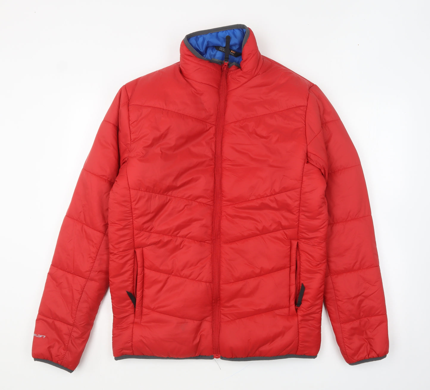 Regatta Mens Red Puffer Jacket Coat Size M Zip