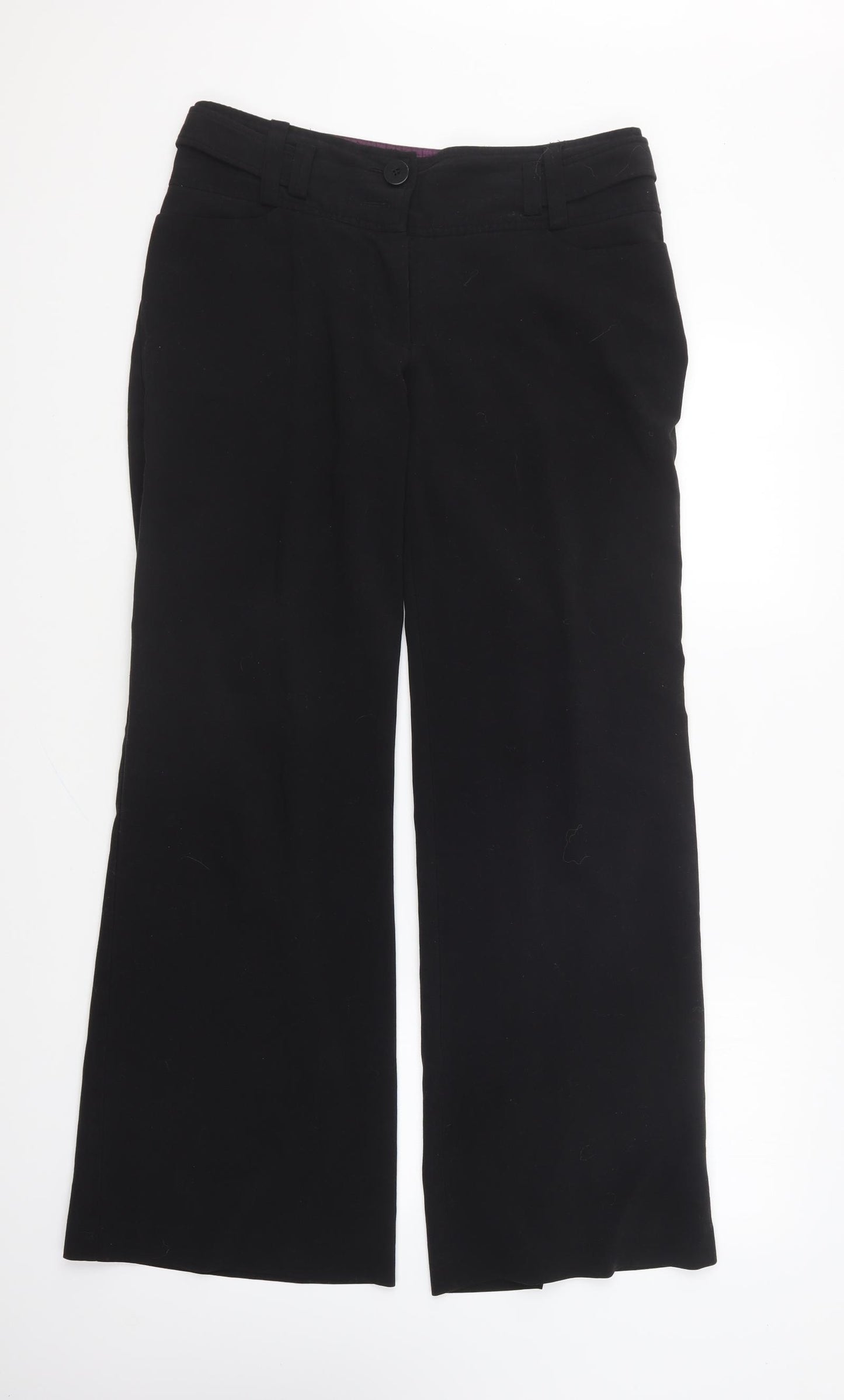 New Look Womens Beige Polyester Trousers Size 10 L30 in Regular Button