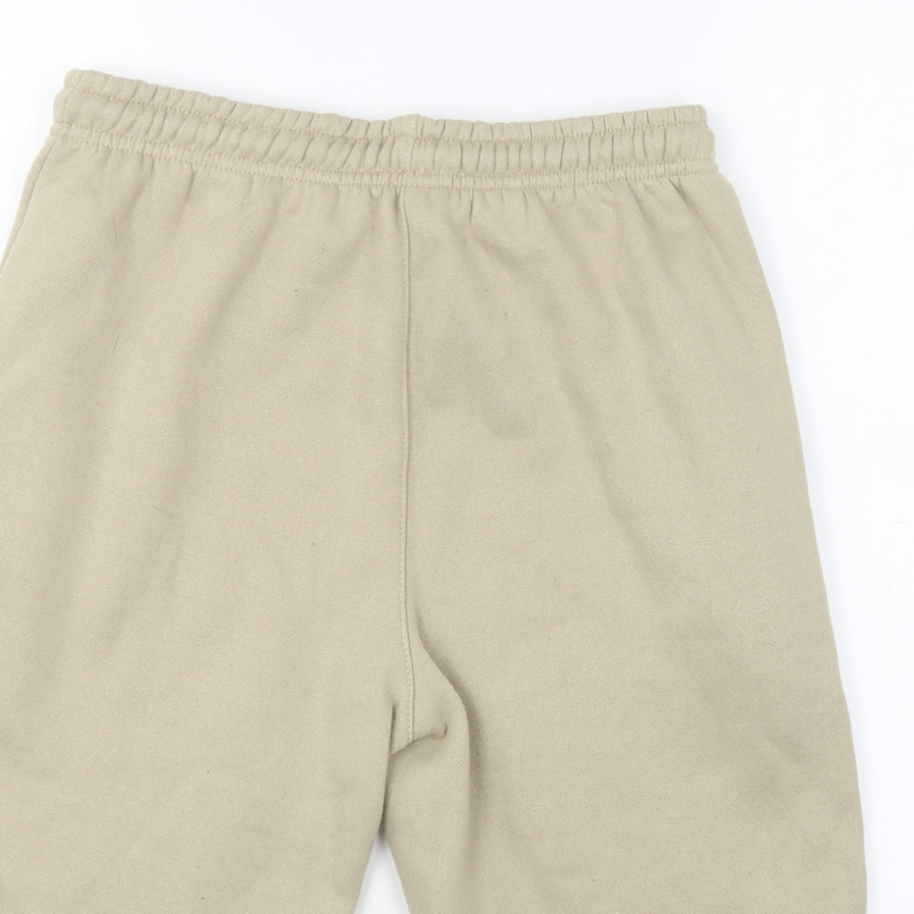 Preworn Mens Green Polyester Sweat Shorts Size S L8 in Regular Drawstring