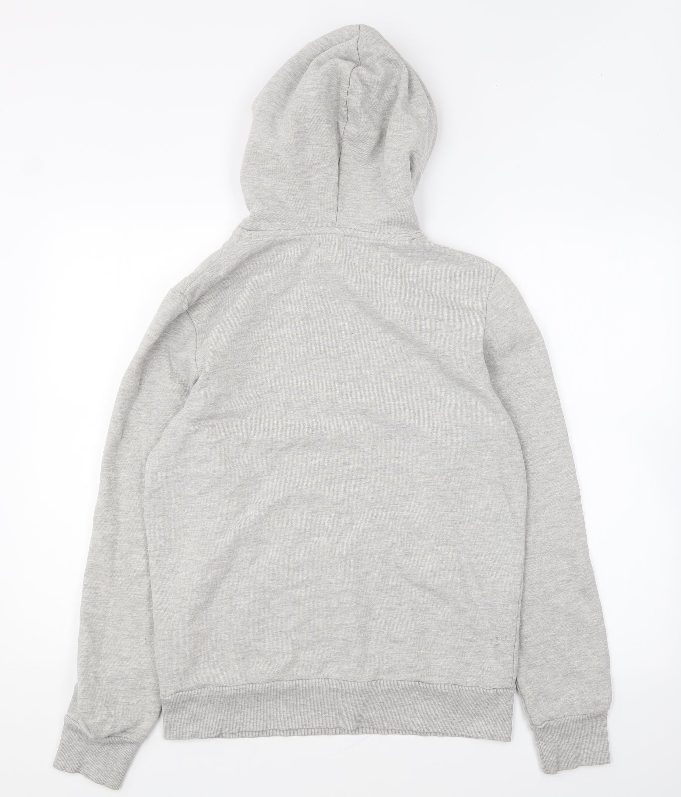 JACK & JONES Mens Grey Cotton Pullover Hoodie Size M