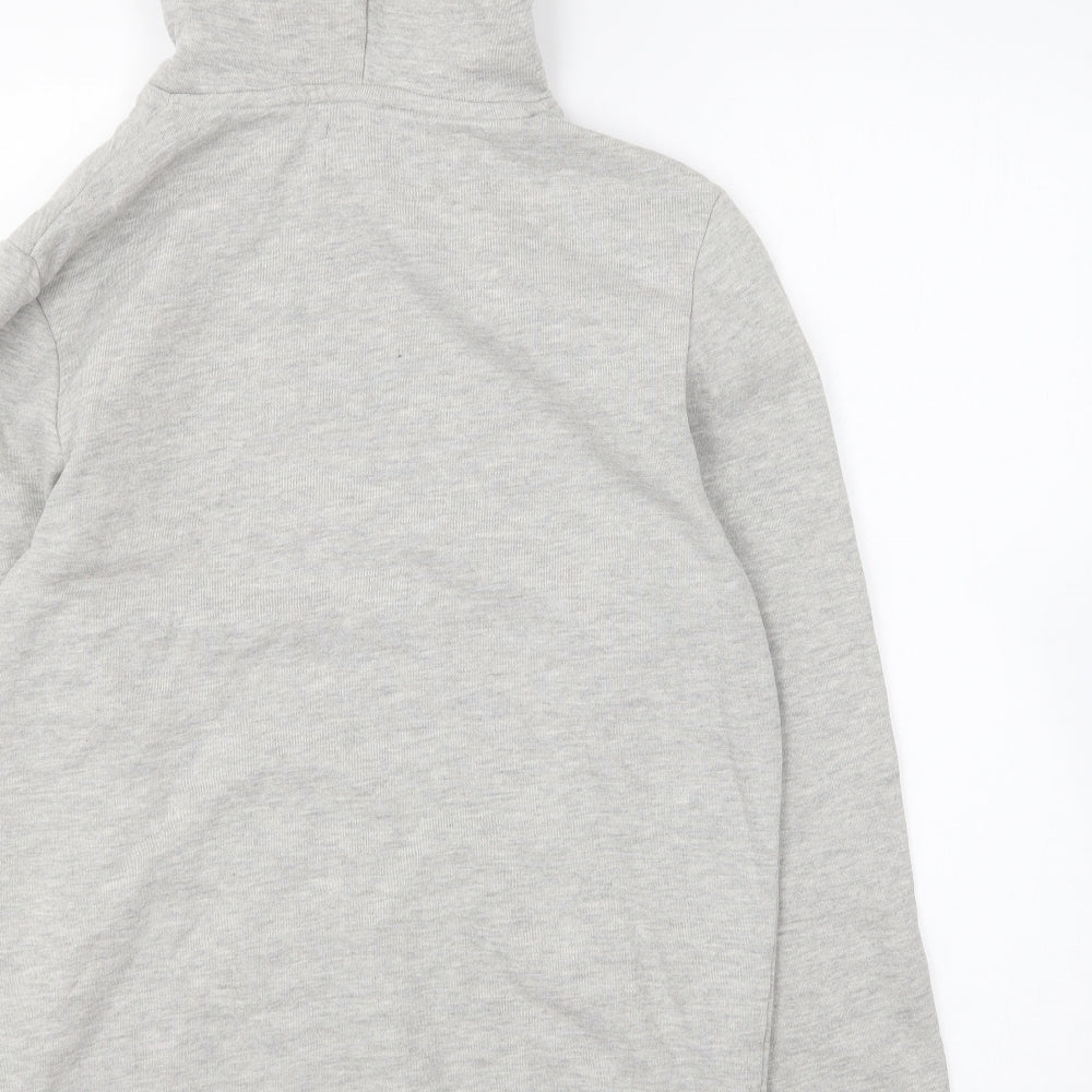 JACK & JONES Mens Grey Cotton Pullover Hoodie Size M