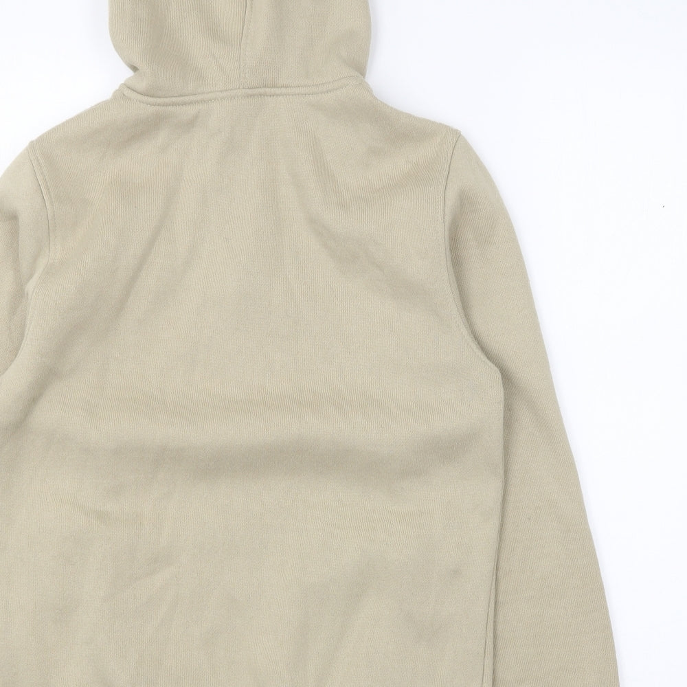 Hiscolumn Mens Beige Polyester Pullover Hoodie Size S