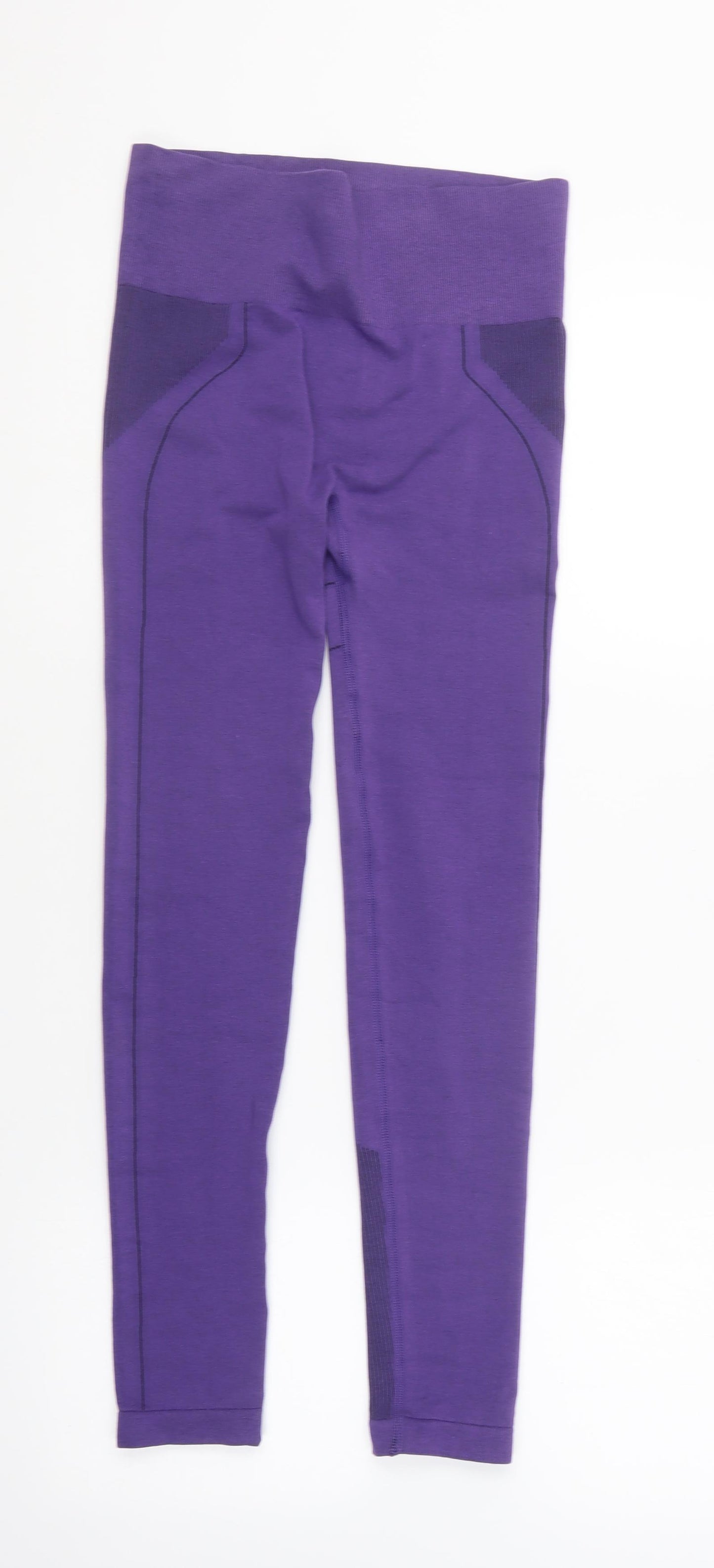 Primark Womens Purple Polyester Compression Leggings Size XS L25 in Regular Pullover