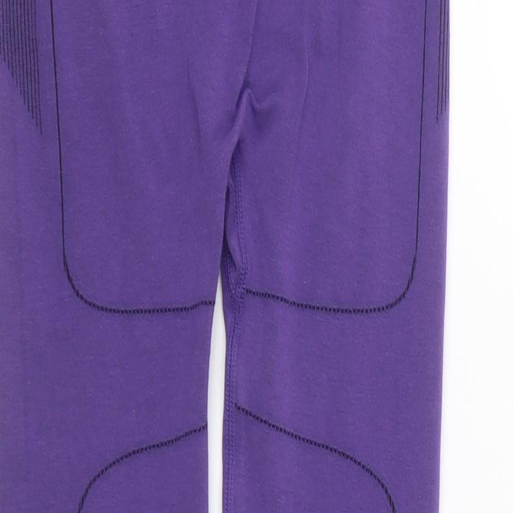 Primark Womens Purple Polyester Compression Leggings Size XS L25 in Regular Pullover