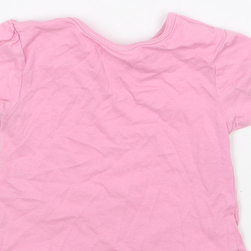 Studio Girls Pink Cotton Basic T-Shirt Size 6-9 Months Round Neck Pullover - I'm Cute