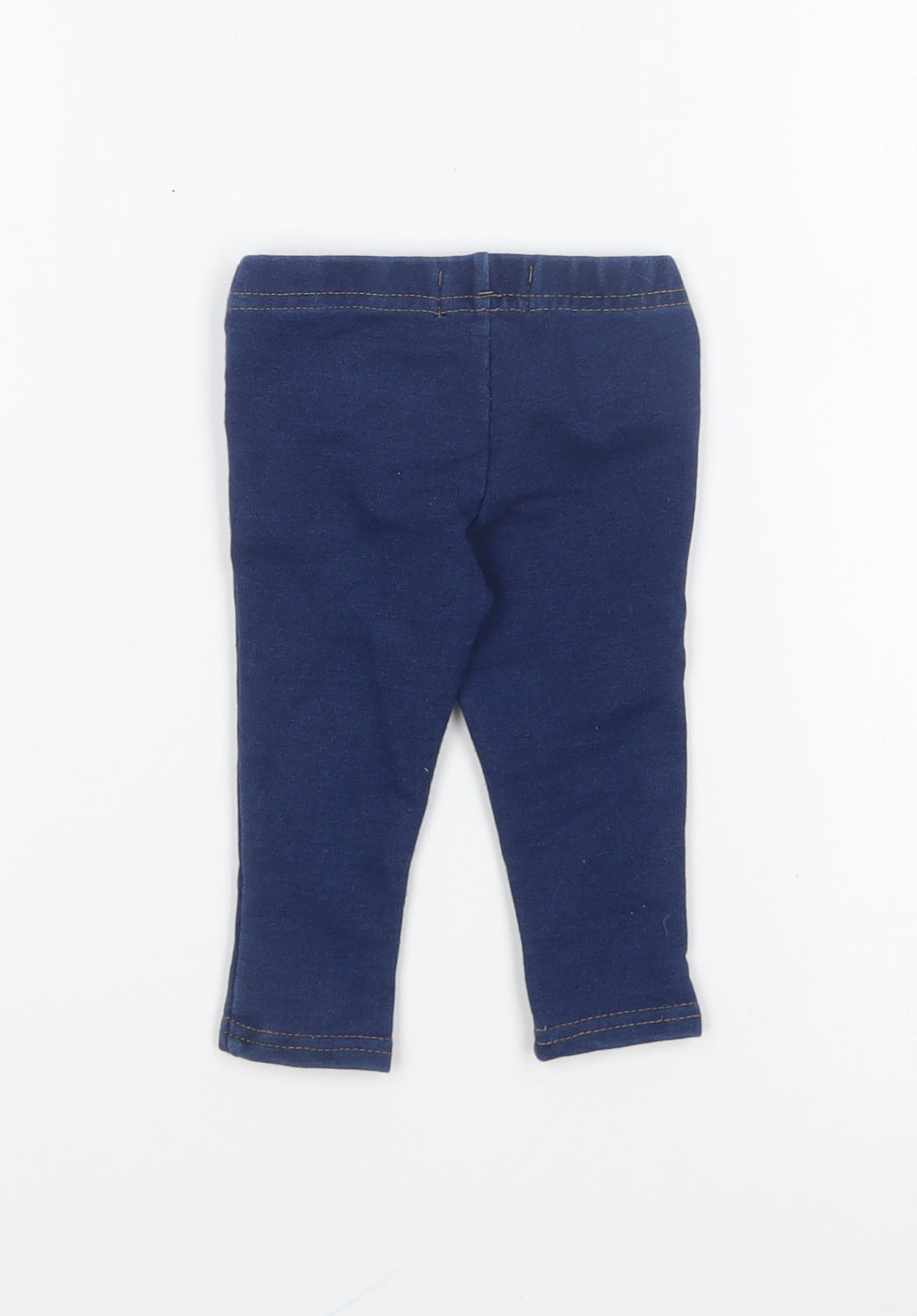 Primark Girls Blue Cotton Jogger Leggings Size 3-6 Months Pullover
