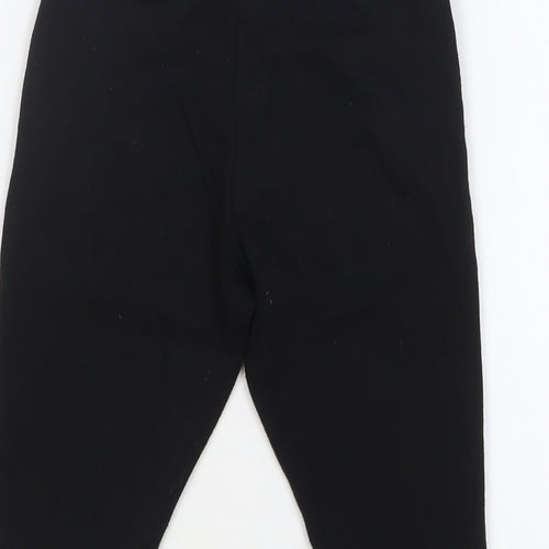 LA Gear Girls Black Polyester Pedal Pusher Trousers Size 7-8 Years Regular Drawstring