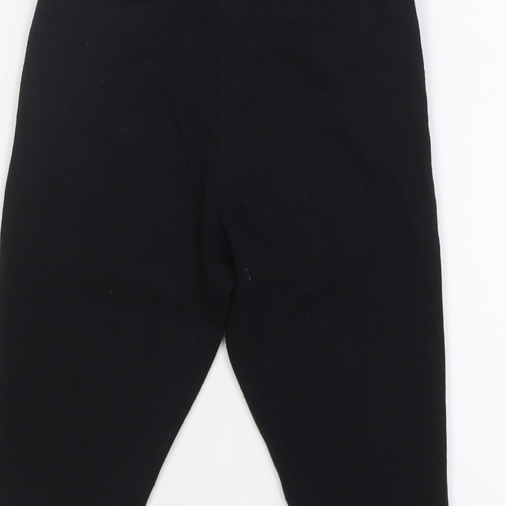 LA Gear Girls Black Polyester Pedal Pusher Trousers Size 7-8 Years Regular Drawstring