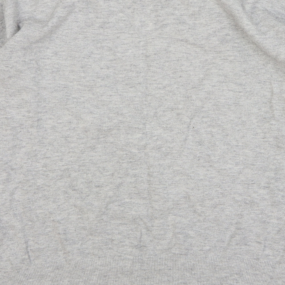 NEXT Womens Grey Round Neck Nylon Pullover Jumper Size 10 - Birds