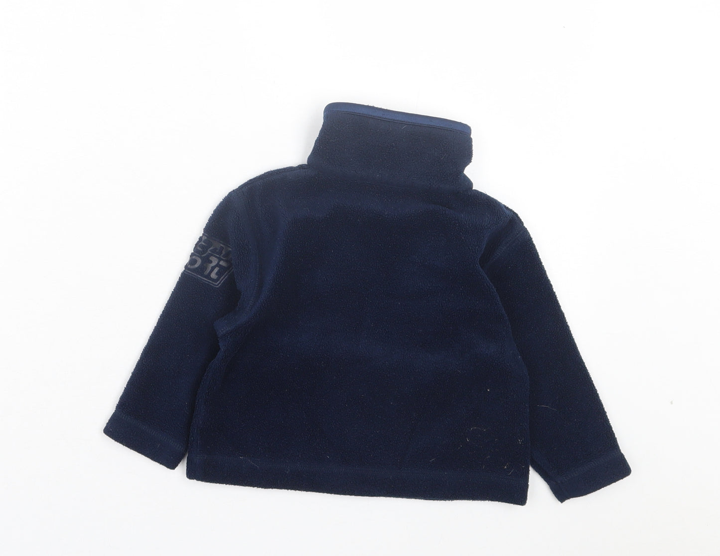 Adams Boys Blue Basic Jacket Jacket Size 9-12 Months Zip