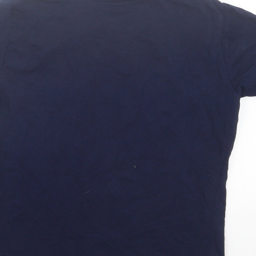 PEP&CO Boys Blue Cotton Basic T-Shirt Size 6-7 Years Crew Neck Pullover - Gamer
