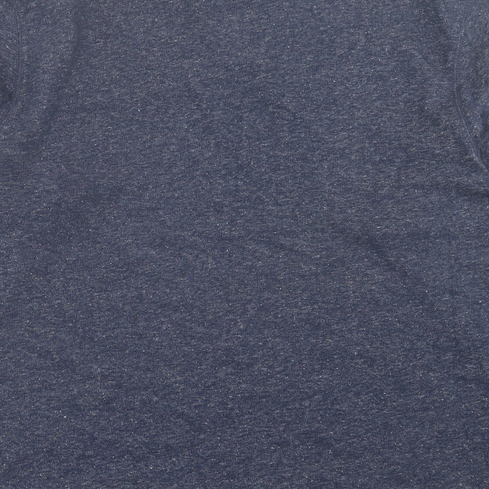 George Mens Blue Cotton Pullover Sweatshirt Size L - Pocket Detail