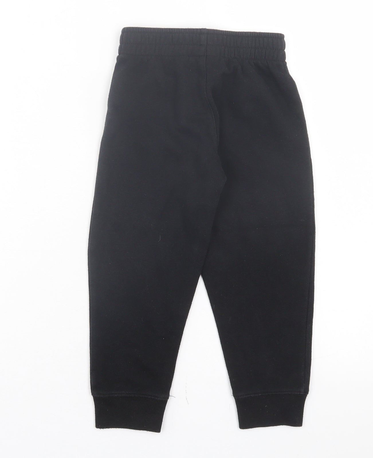 Nike Boys Black Cotton Jogger Trousers Size 3-4 Years Regular Pullover