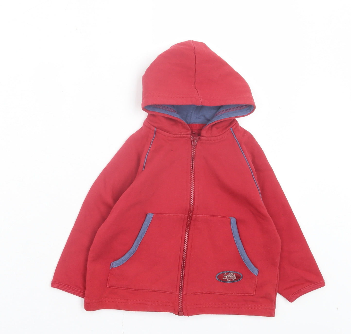 Dunnes Stores Boys Red Basic Jacket Jacket Size 6-9 Months Zip - Global Adventure