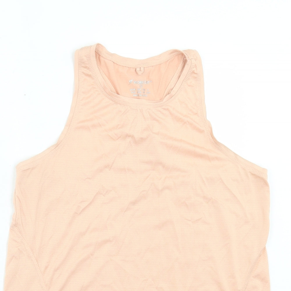 Primark Womens Pink Polyester Basic Tank Size S Scoop Neck Pullover