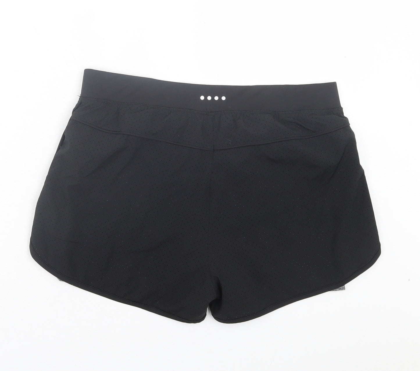 Matalan Womens Black Polyester Sweat Shorts Size M L3 in Regular