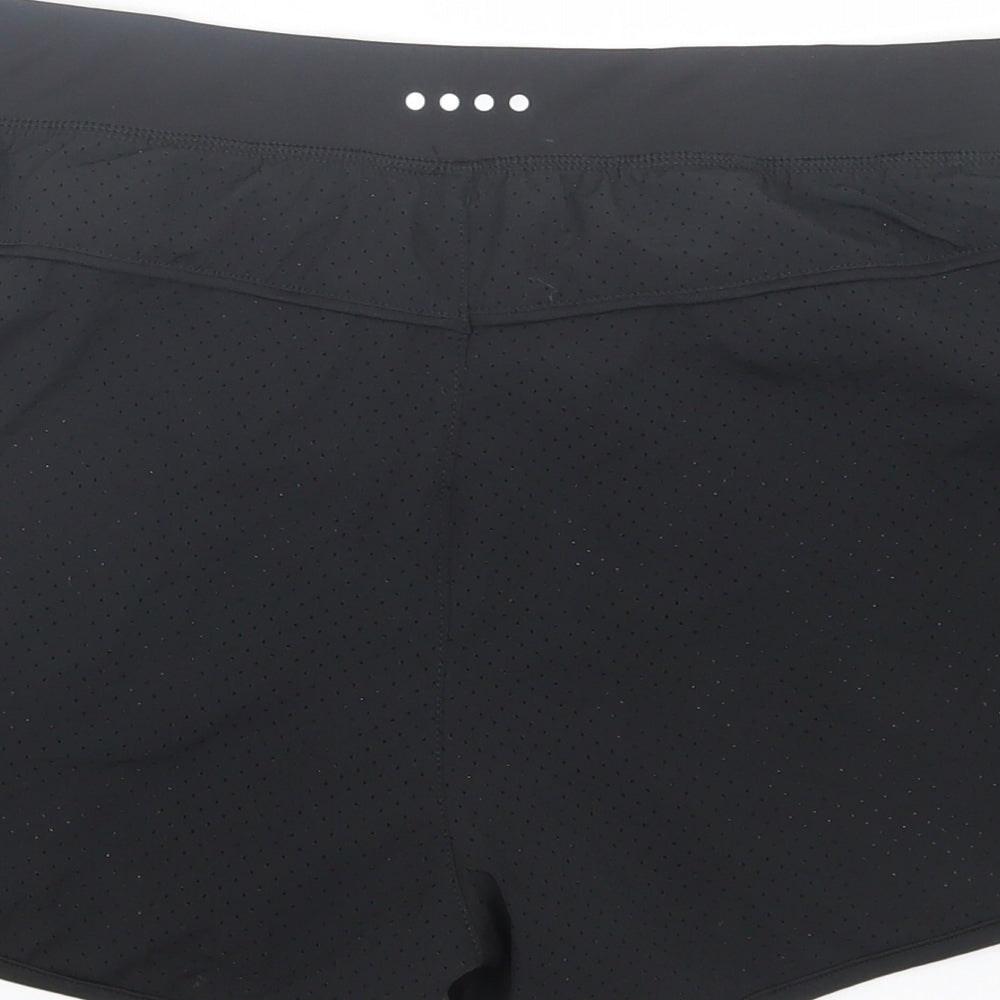 Matalan Womens Black Polyester Sweat Shorts Size M L3 in Regular