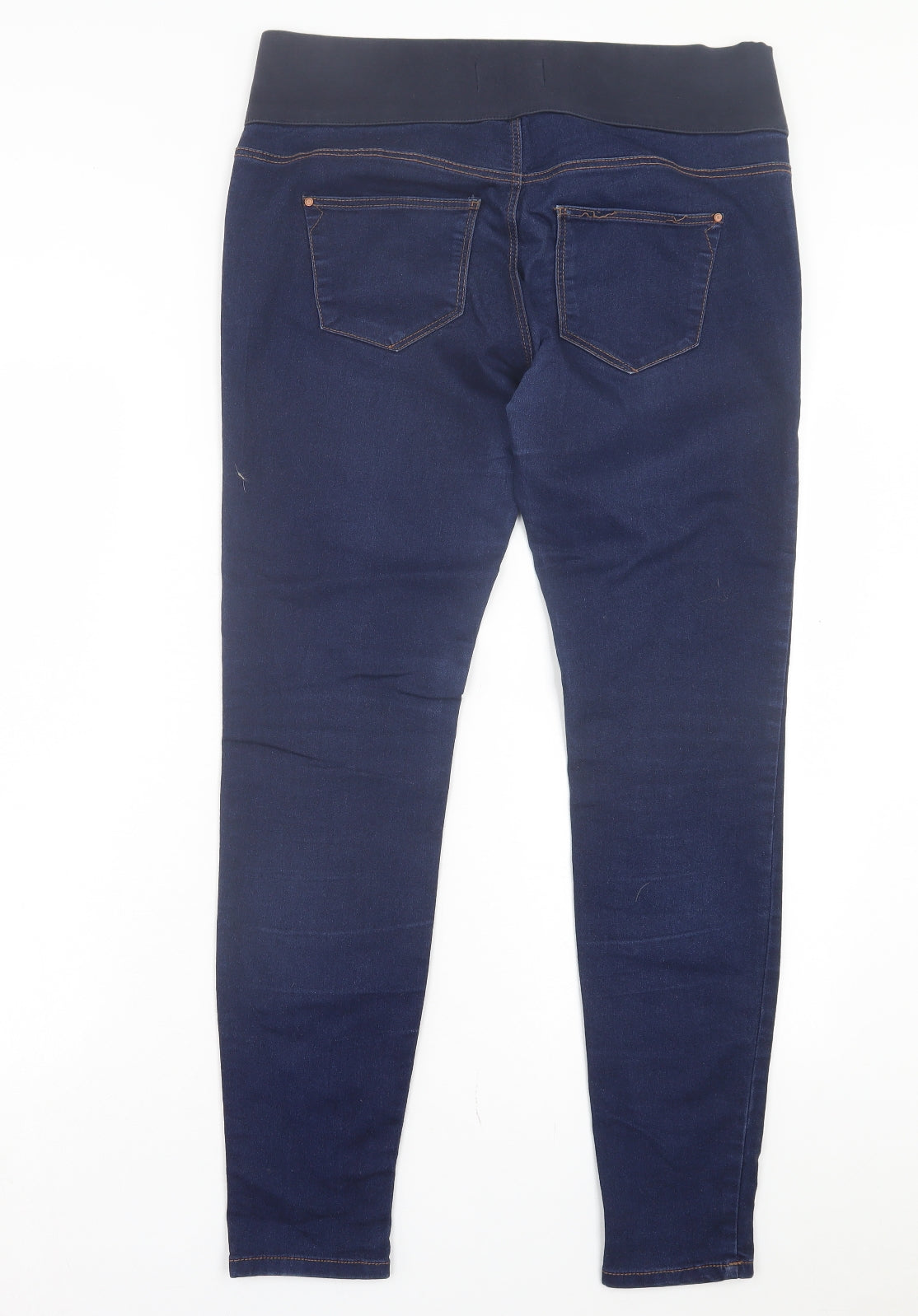 New Look Womens Blue Cotton Jegging Trousers Size 12 L29 in Regular - Pull On