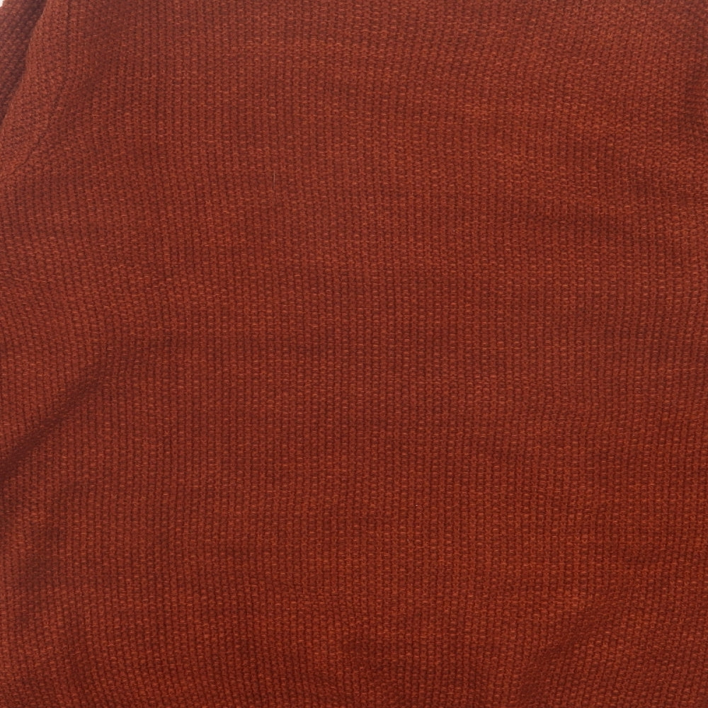 Primark Mens Brown Crew Neck Acrylic Pullover Jumper Size L