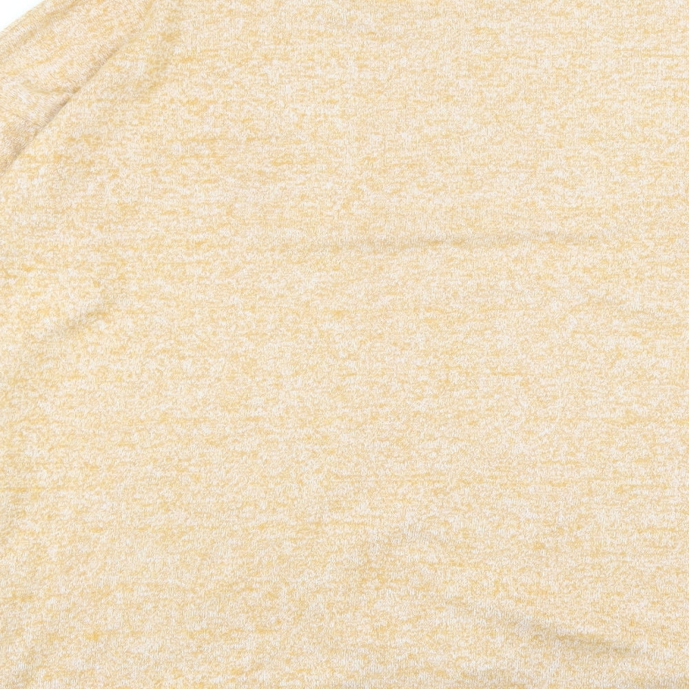NEXT Womens Yellow Crew Neck Polyester Pullover Jumper Size 16