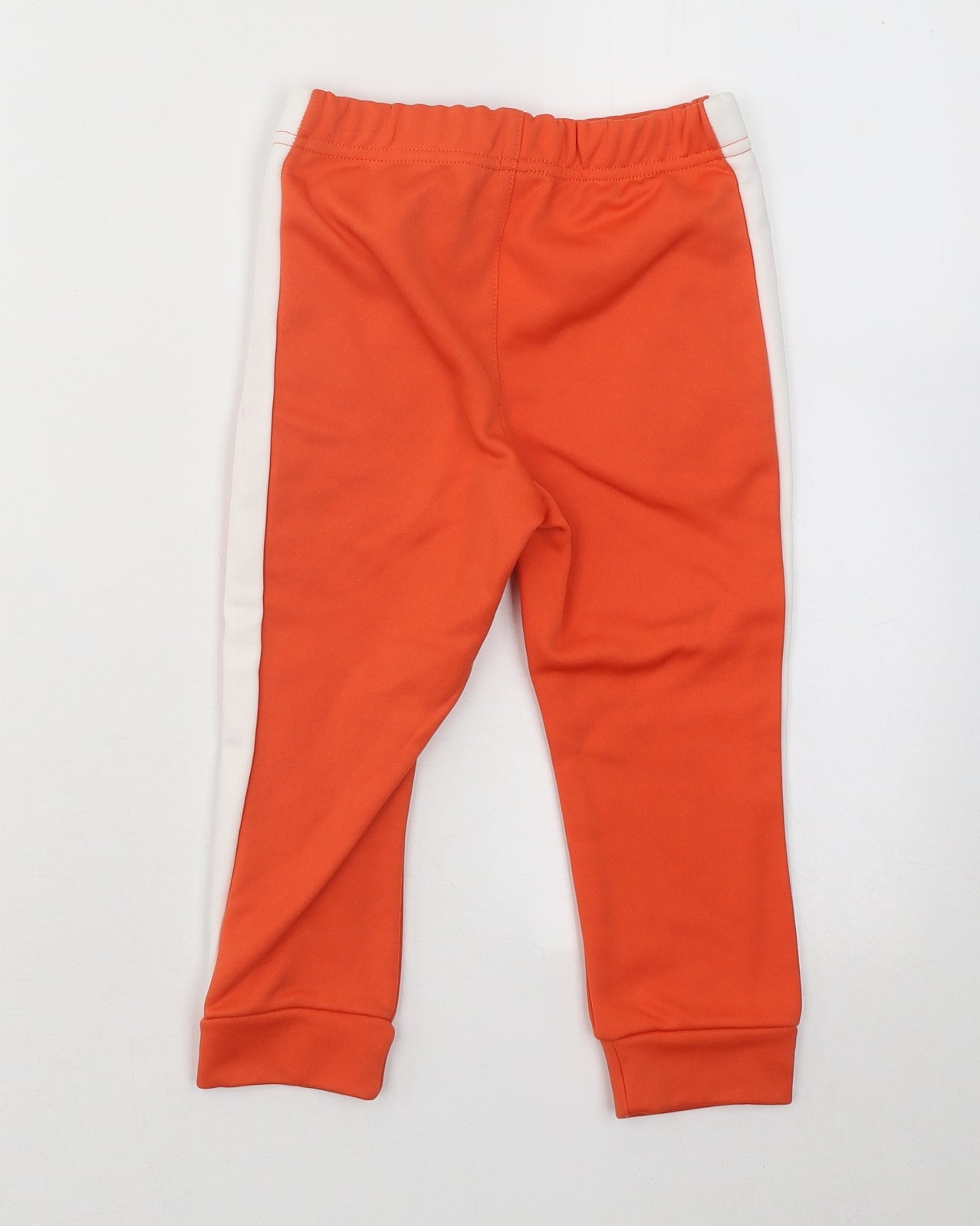 Reebok Boys Orange Polyester Jogger Trousers Size 2-3 Years Regular Drawstring