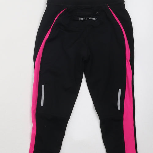 Karrimor Girls Black Polyester Jogger Trousers Size 9-10 Years Regular Drawstring