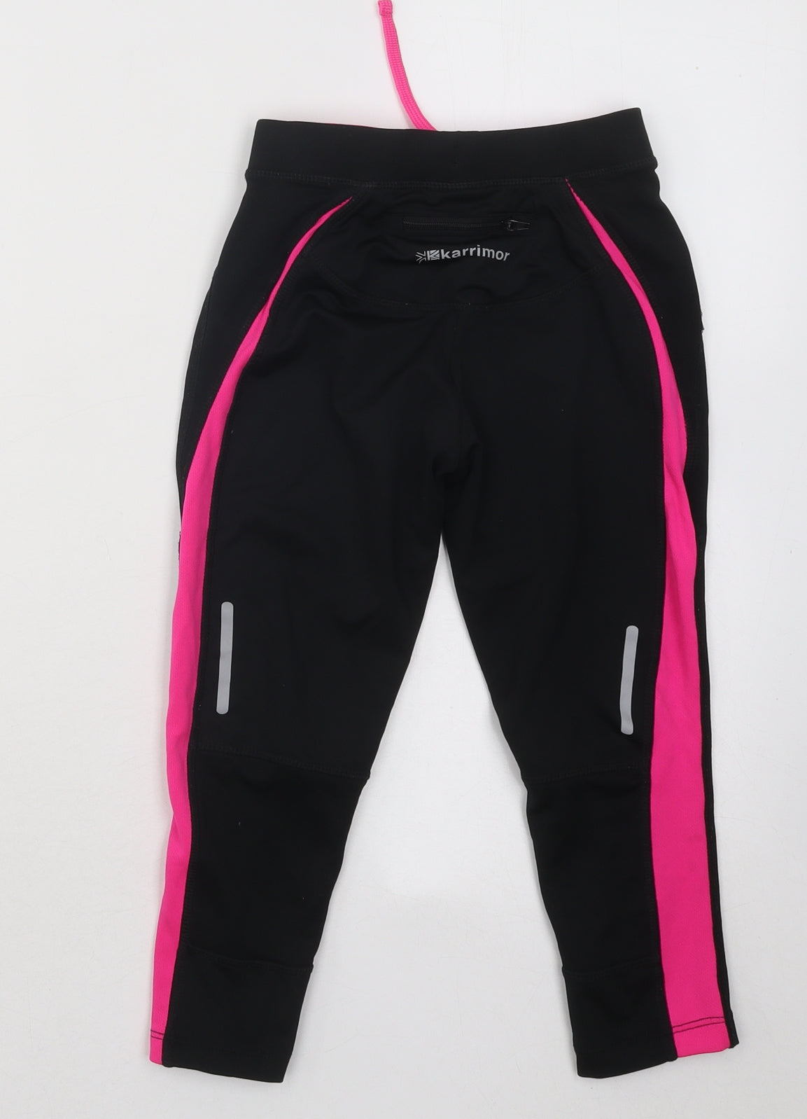 Karrimor Girls Black Polyester Jogger Trousers Size 9-10 Years Regular Drawstring