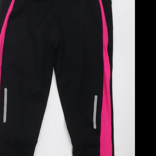 Karrimor Girls Black Polyester Jogger Trousers Size 9-10 Years Regular Drawstring