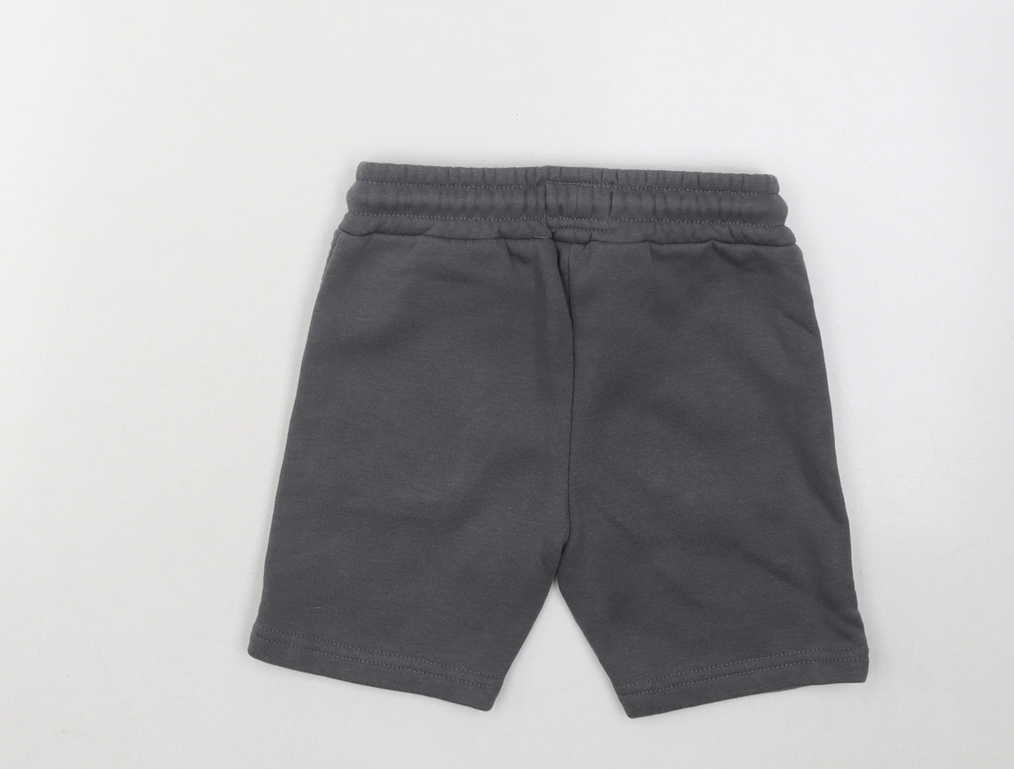 Primark Boys Grey Cotton Sweat Shorts Size 3-4 Years Regular Drawstring - Never Stop