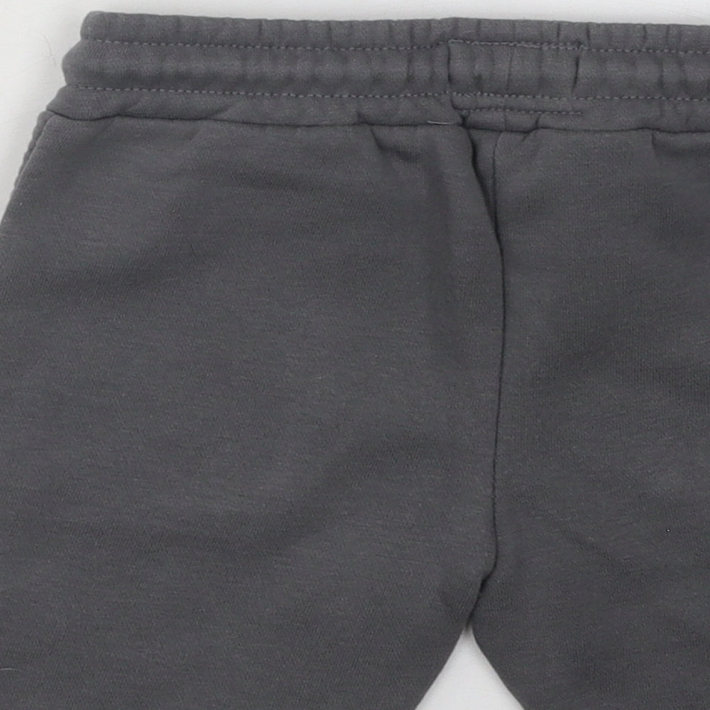 Primark Boys Grey Cotton Sweat Shorts Size 3-4 Years Regular Drawstring - Never Stop