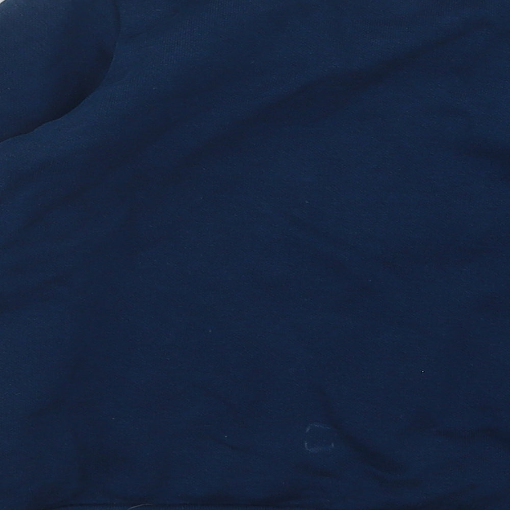 PUMA Boys Blue Cotton Pullover Jumper Size 12-18 Months Snap