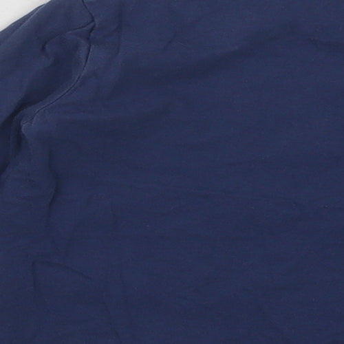 Gap Boys Blue Cotton Basic T-Shirt Size 18-24 Months Round Neck Pullover - Fire Engine