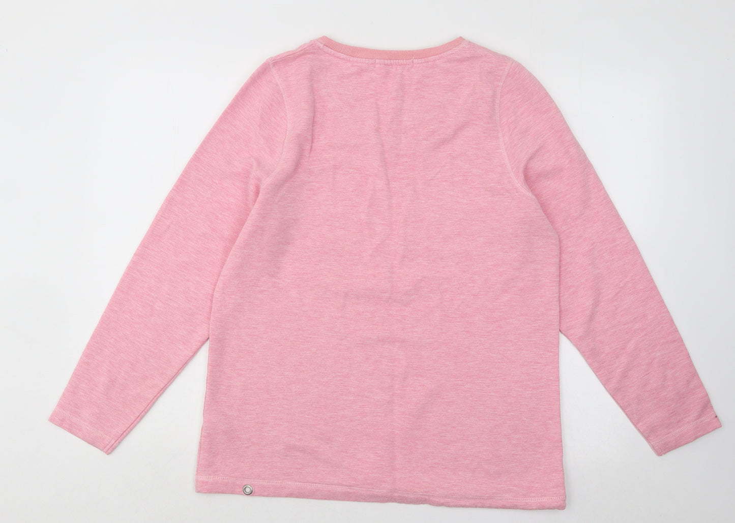 George Womens Pink Cotton Pullover Sweatshirt Size 12 Pullover