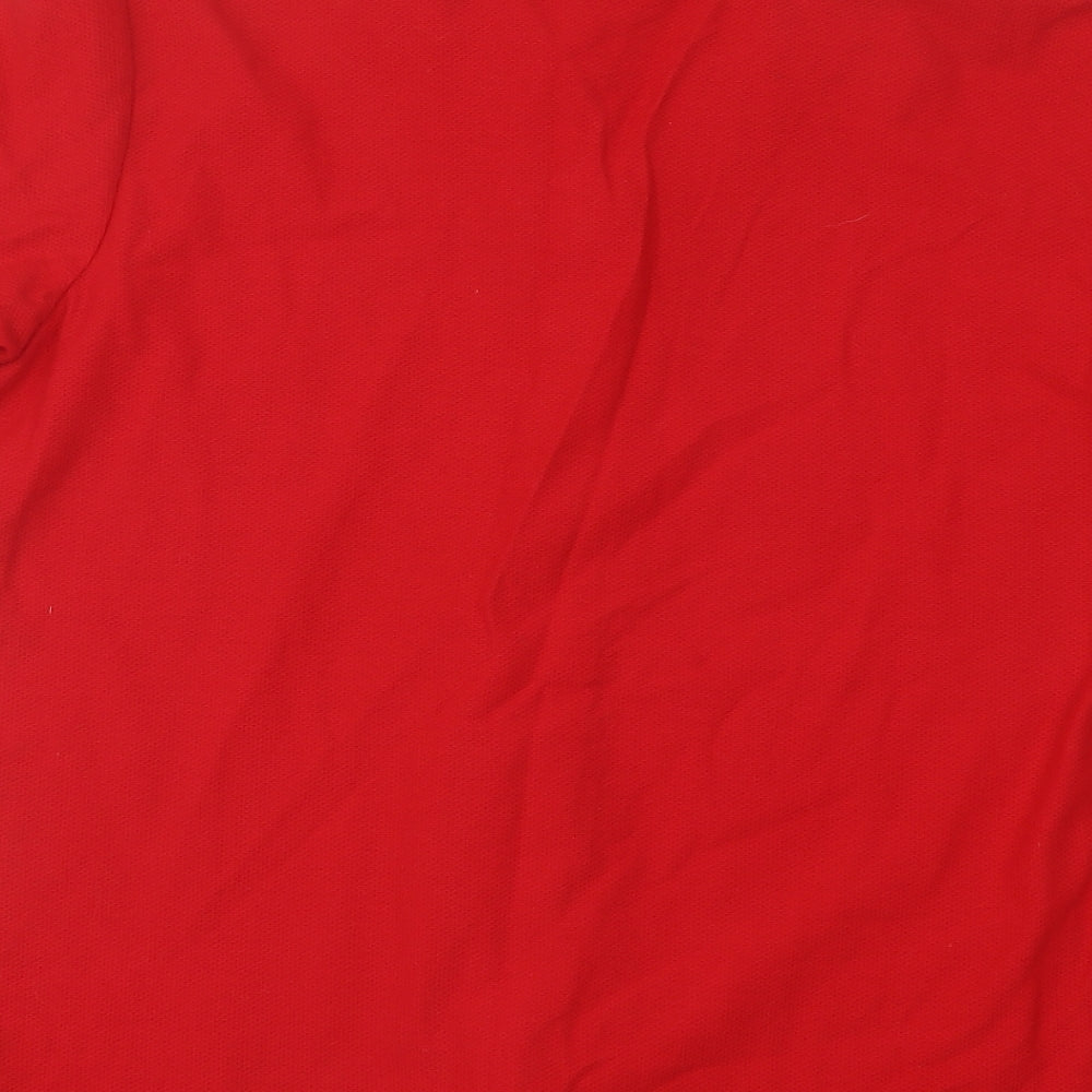 Liz Golf Womens Red Cotton Basic Polo Size S Collared
