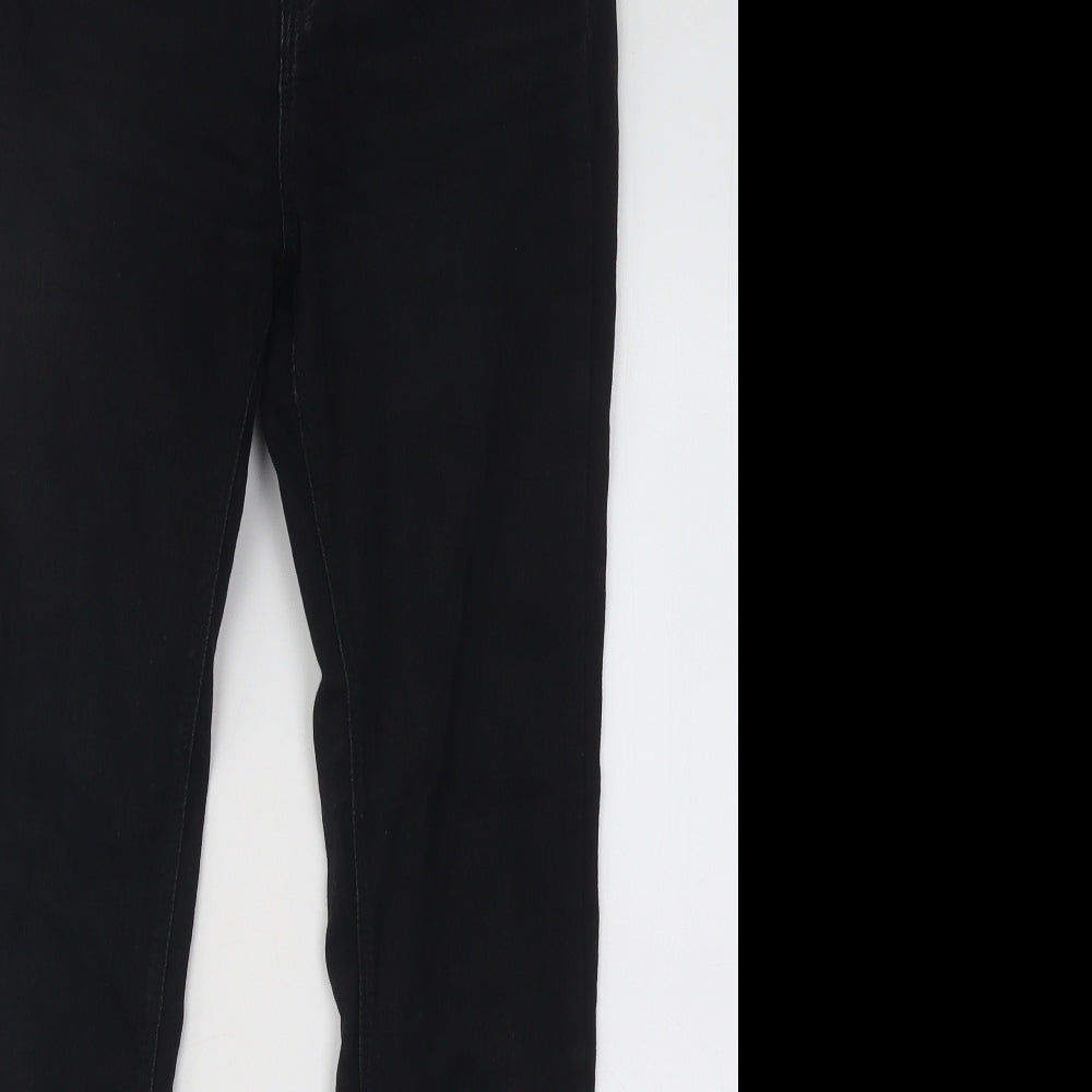 Pull&Bear Womens Black Cotton Skinny Jeans Size 26 in L26 in Regular Button