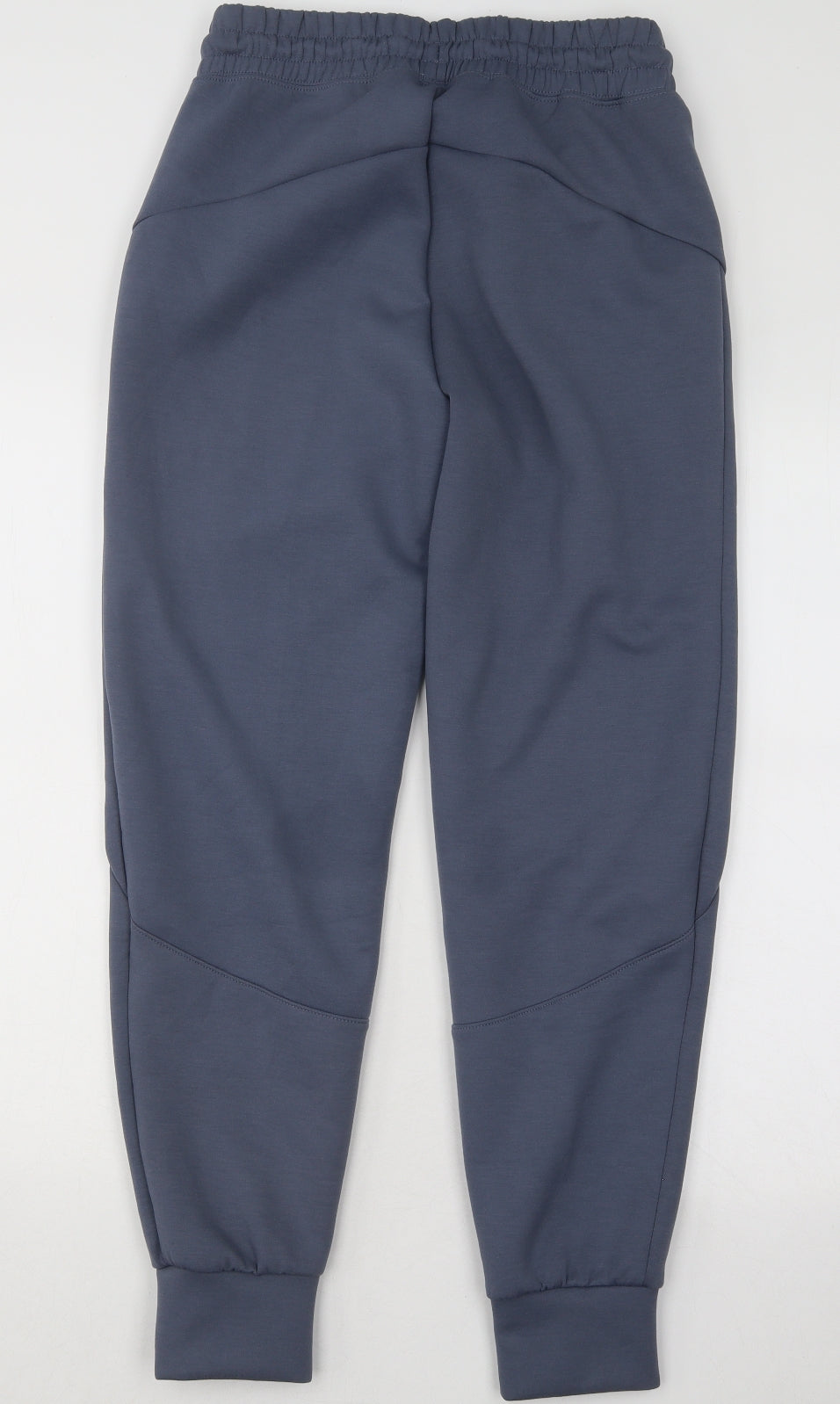 Dunnes Stores Mens Blue Cotton Jogger Trousers Size S L26 in Regular Drawstring