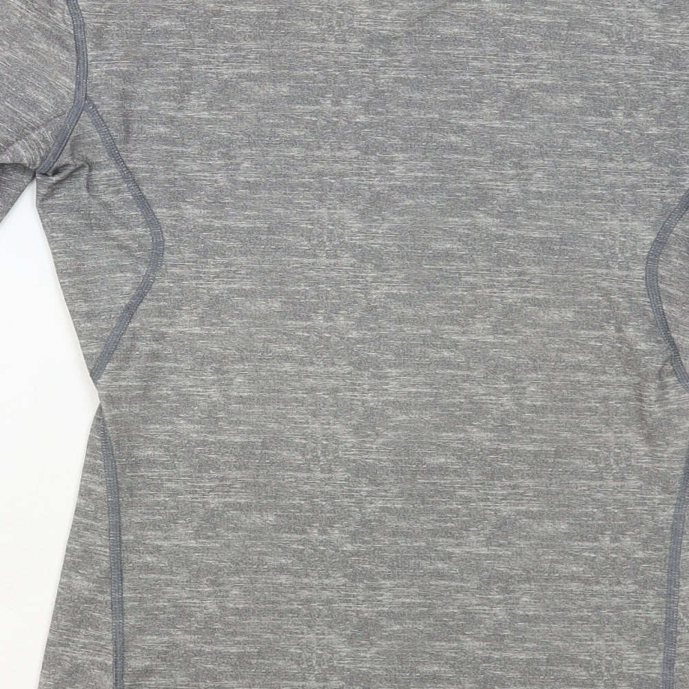 adidas Womens Grey Polyester Pullover T-Shirt Size M Crew Neck Pullover