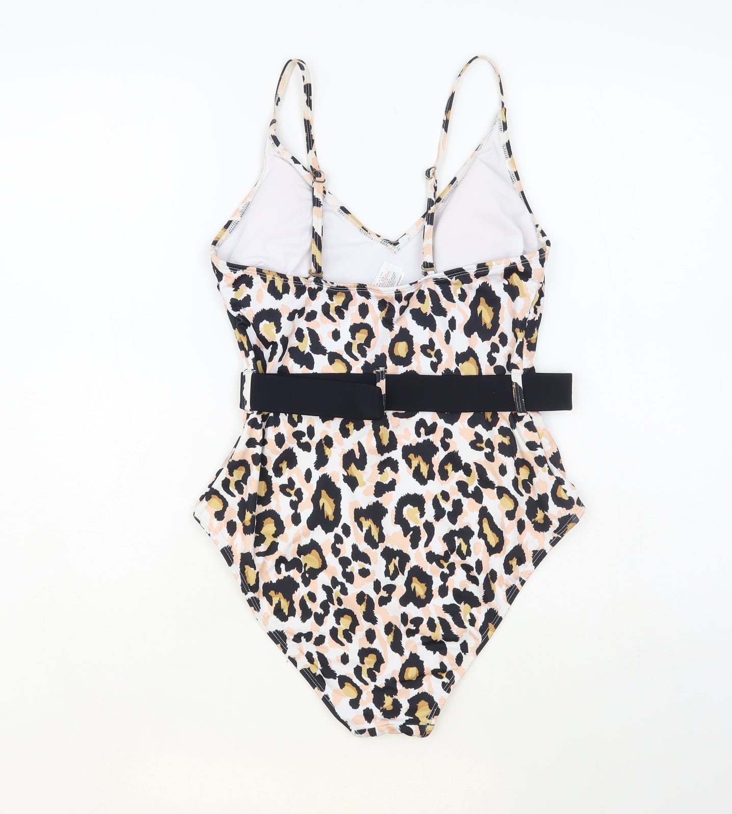 New Look Womens Multicoloured Animal Print Nylon One Piece Size 12