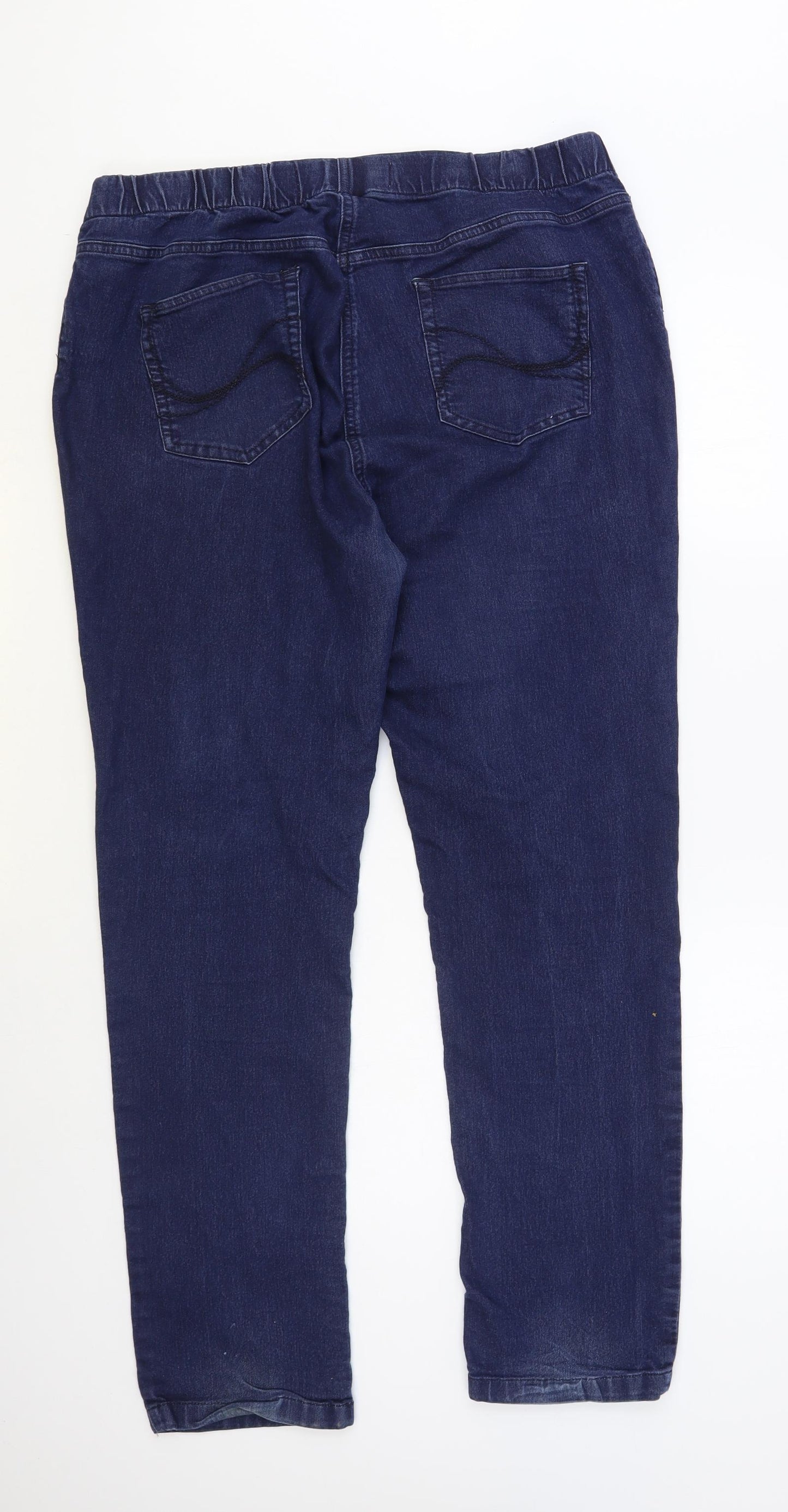 TU Womens Blue Cotton Jegging Jeans Size 20 L30 in Regular