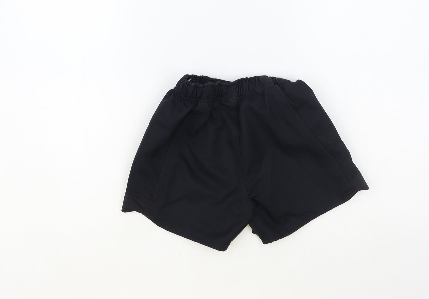 Canterbury Boys Black Polyester Sweat Shorts Size 8 Years Regular