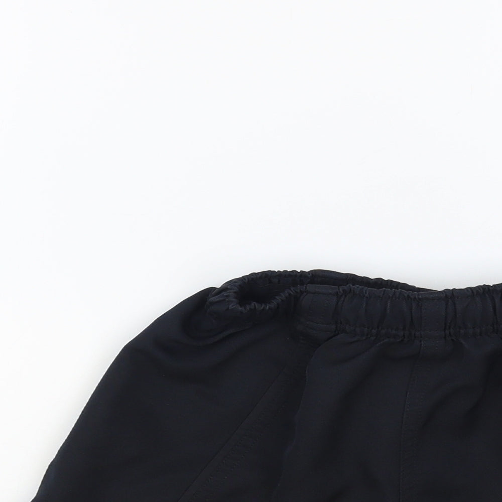 Canterbury Boys Black Polyester Sweat Shorts Size 8 Years Regular