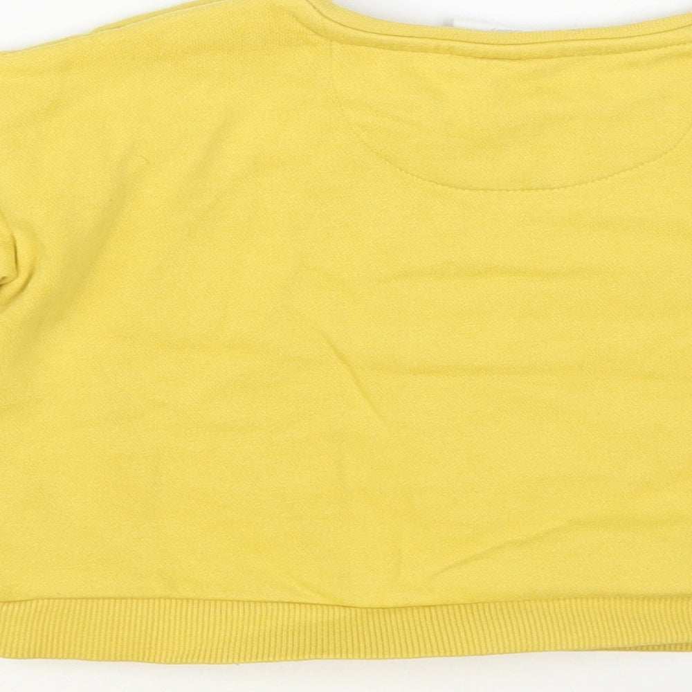F&F Baby Yellow Cotton Pullover Jumper Size 9-12 Months Snap - Minnie Mosue