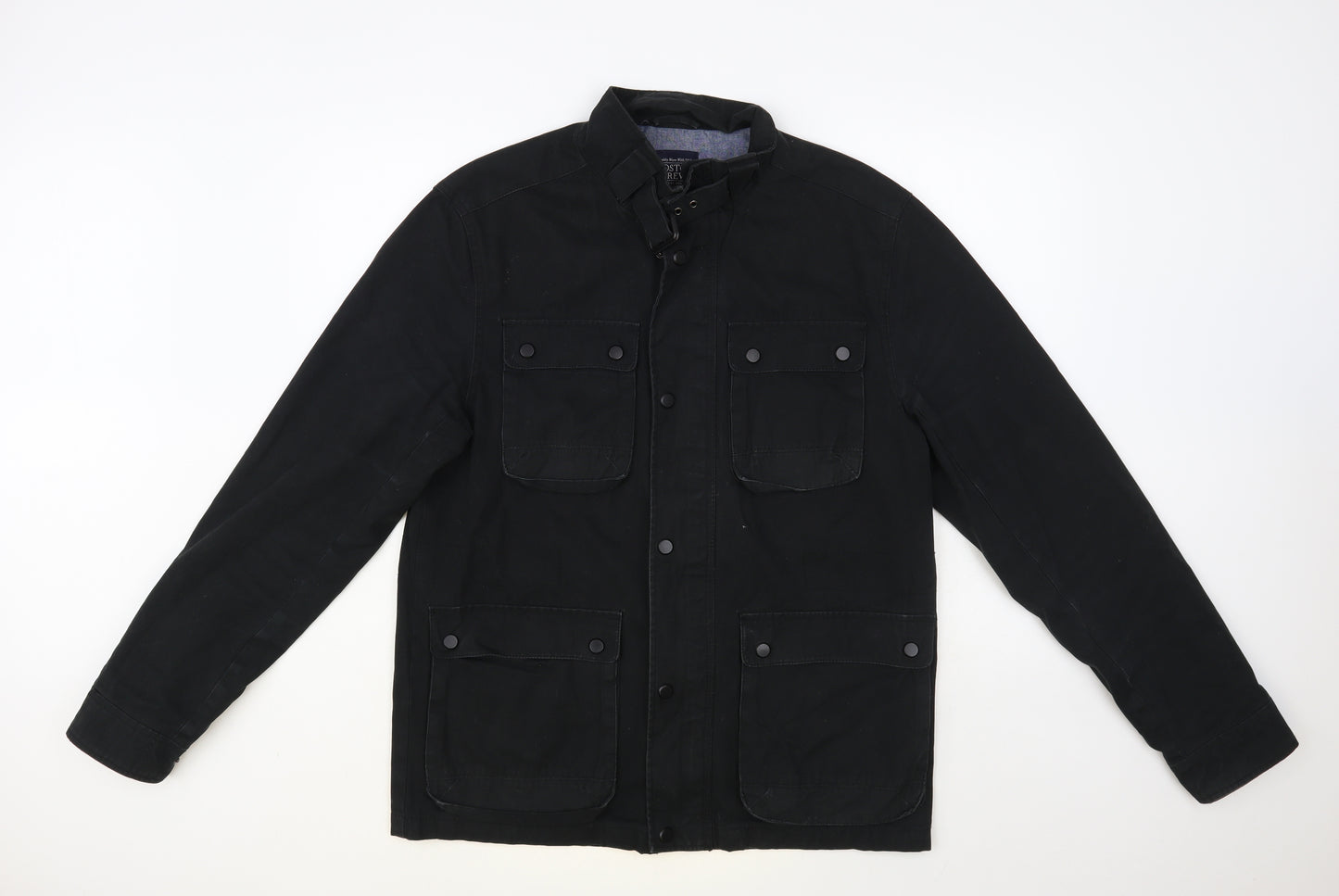 Boston Crew Mens Black Jacket Size M Zip