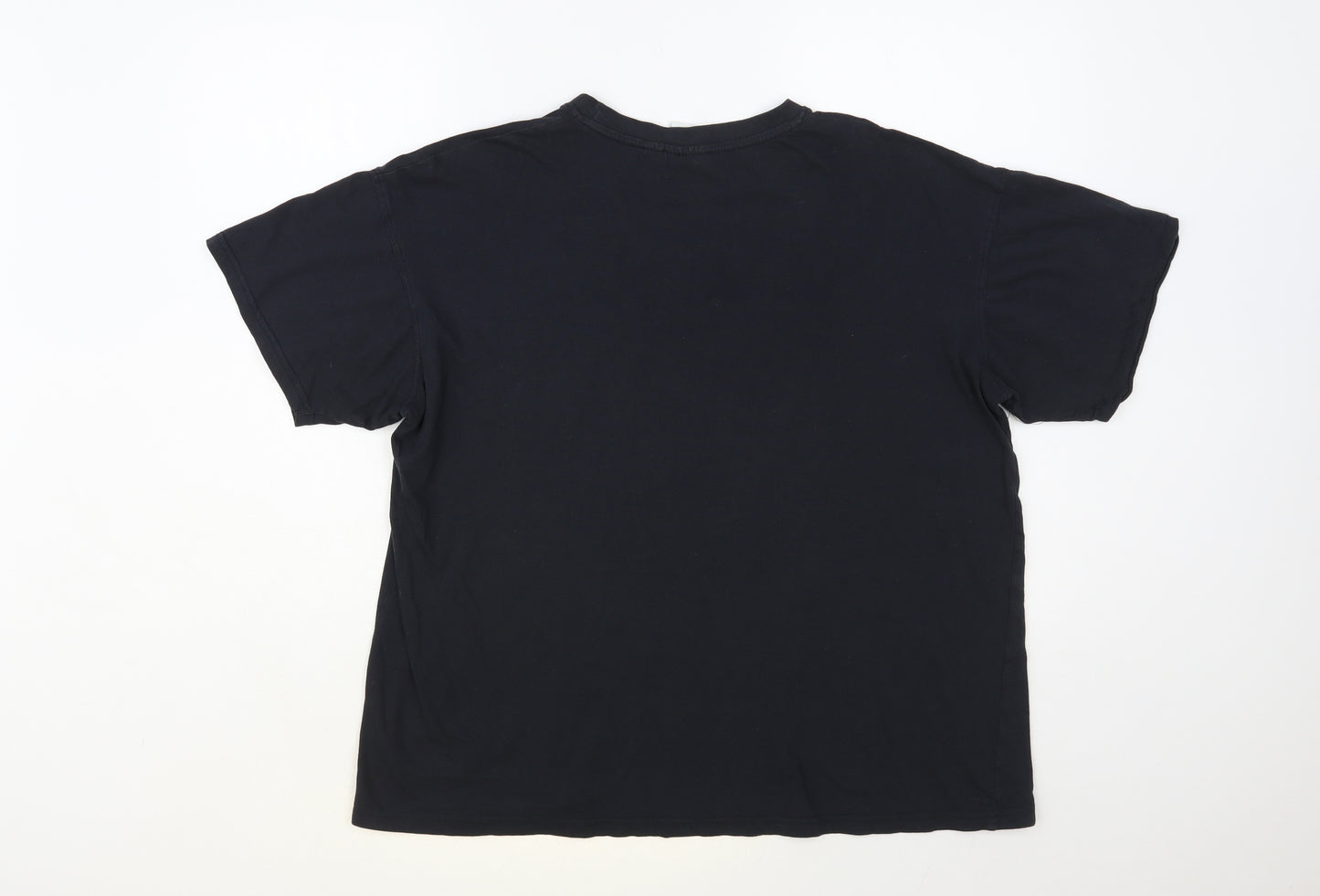 Traditonal Craftwear Womens Black Cotton Basic T-Shirt Size L Crew Neck - Ireland