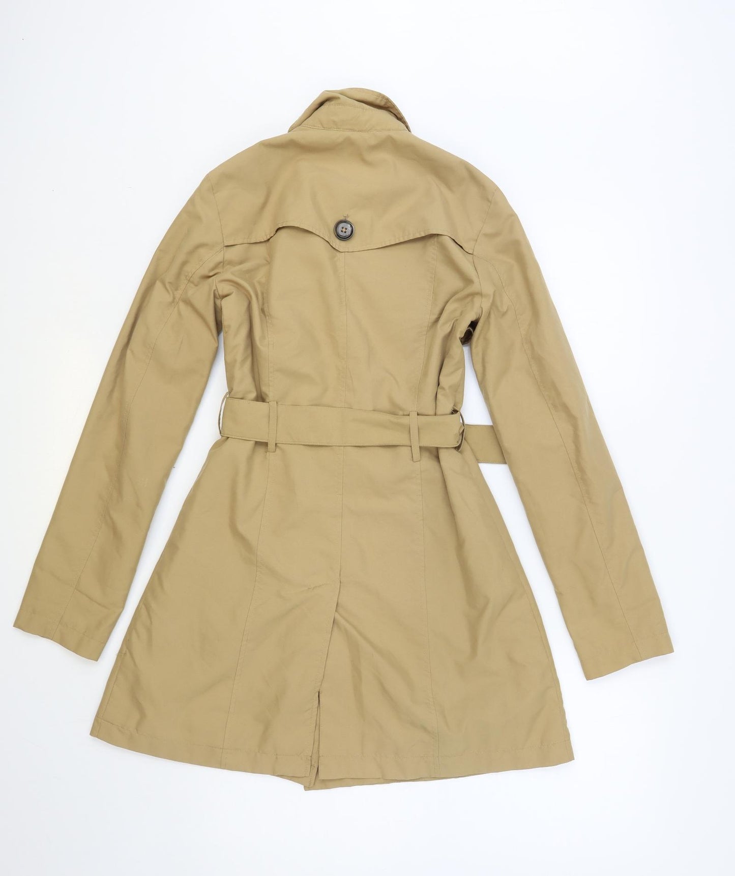 Primark Womens Beige Trench Coat Coat Size 4 Button