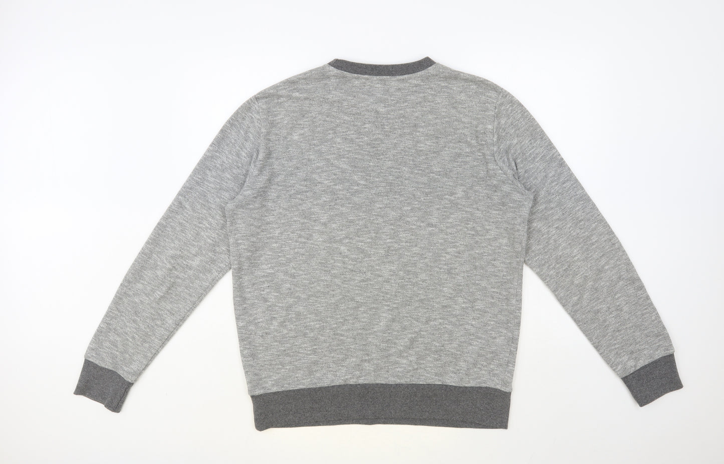 Cedar Wood State Mens Grey Cotton Pullover Sweatshirt Size L