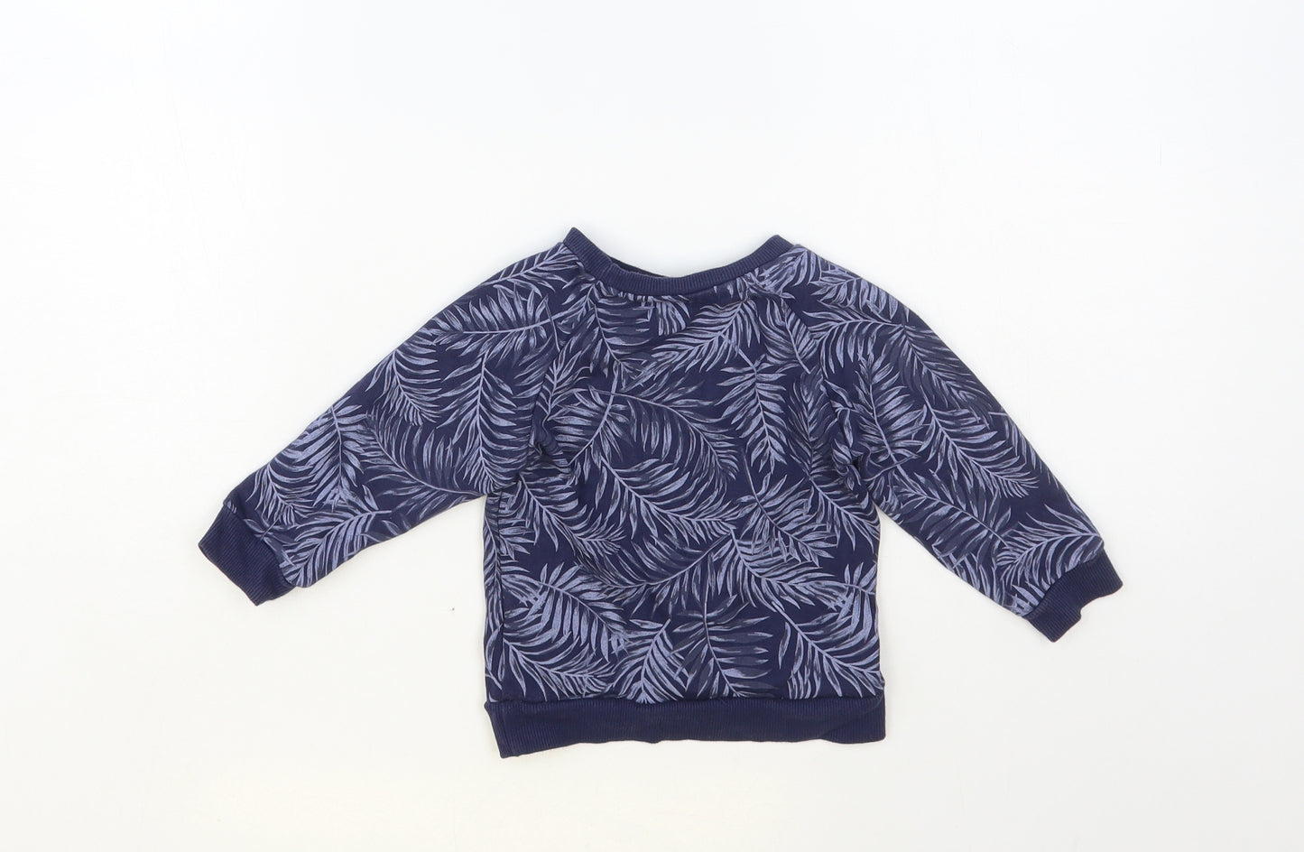 Primark Baby Blue Floral Cotton Pullover Jumper Size 9-12 Months Pullover - Surfer Dude